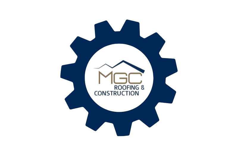 MGC Logo with Gear Roof Service and Repair